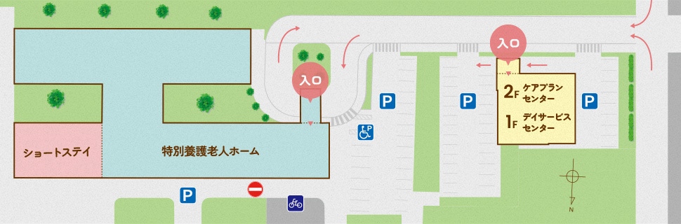 敷地案内のMAP
